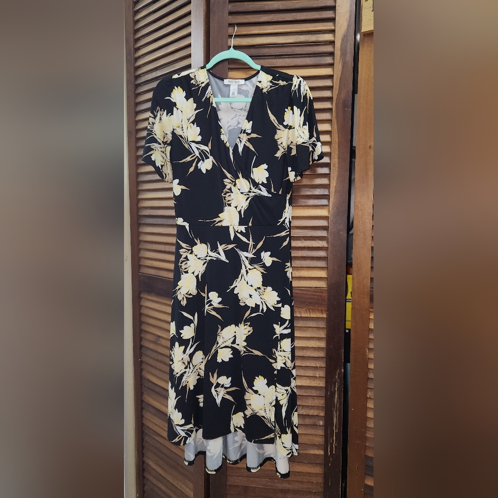 WHBM Black Midi Dress